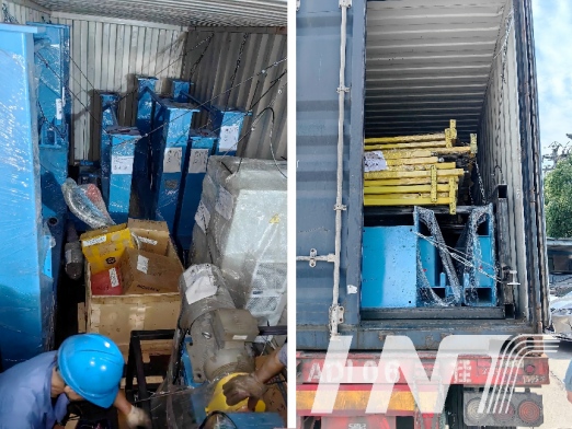Suspended Pay-off and Take-up Stands Shipment